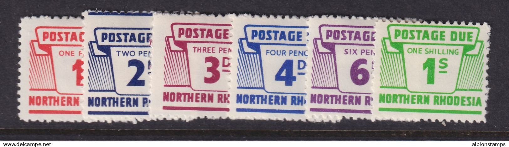 Northern Rhodesia, Scott J5-J10 (SG D5-D10), MLH/HR - Rodesia Del Norte (...-1963)