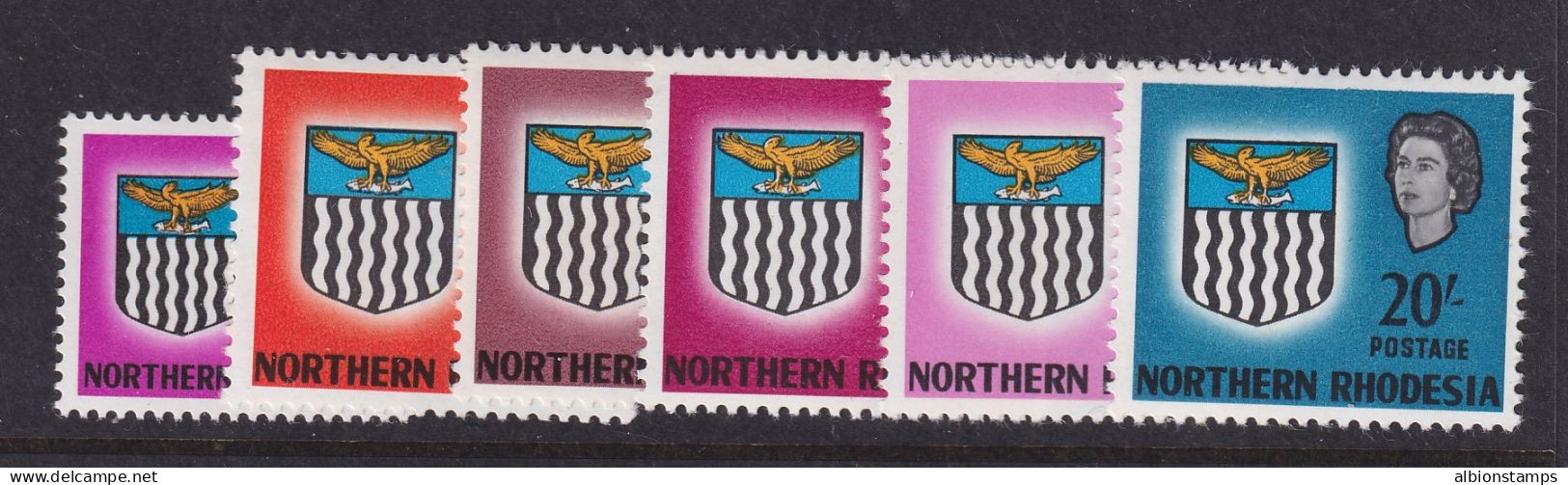 Northern Rhodesia, Scott 83-88 (SG 83-88), MLH/HR - Rodesia Del Norte (...-1963)