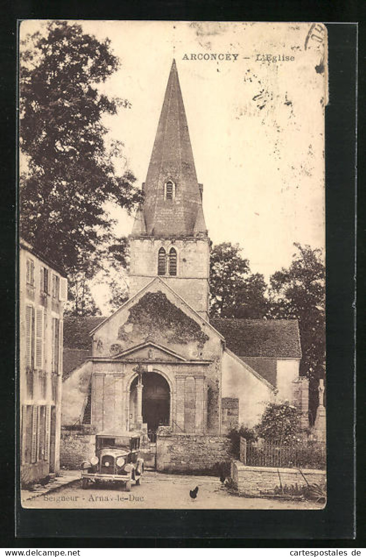 CPA Arconcey, L`Eglise  - Other & Unclassified