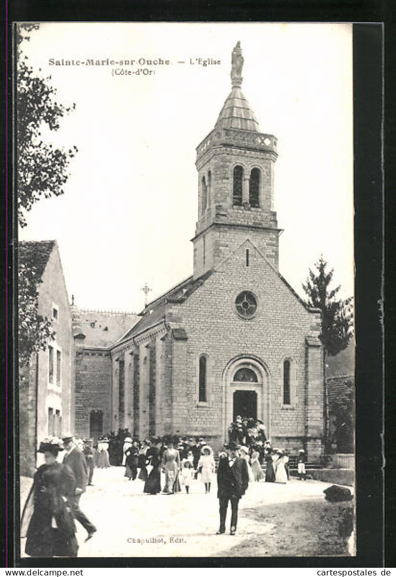 CPA Sainte-Marie-sur-Ouche, L`Église  - Autres & Non Classés