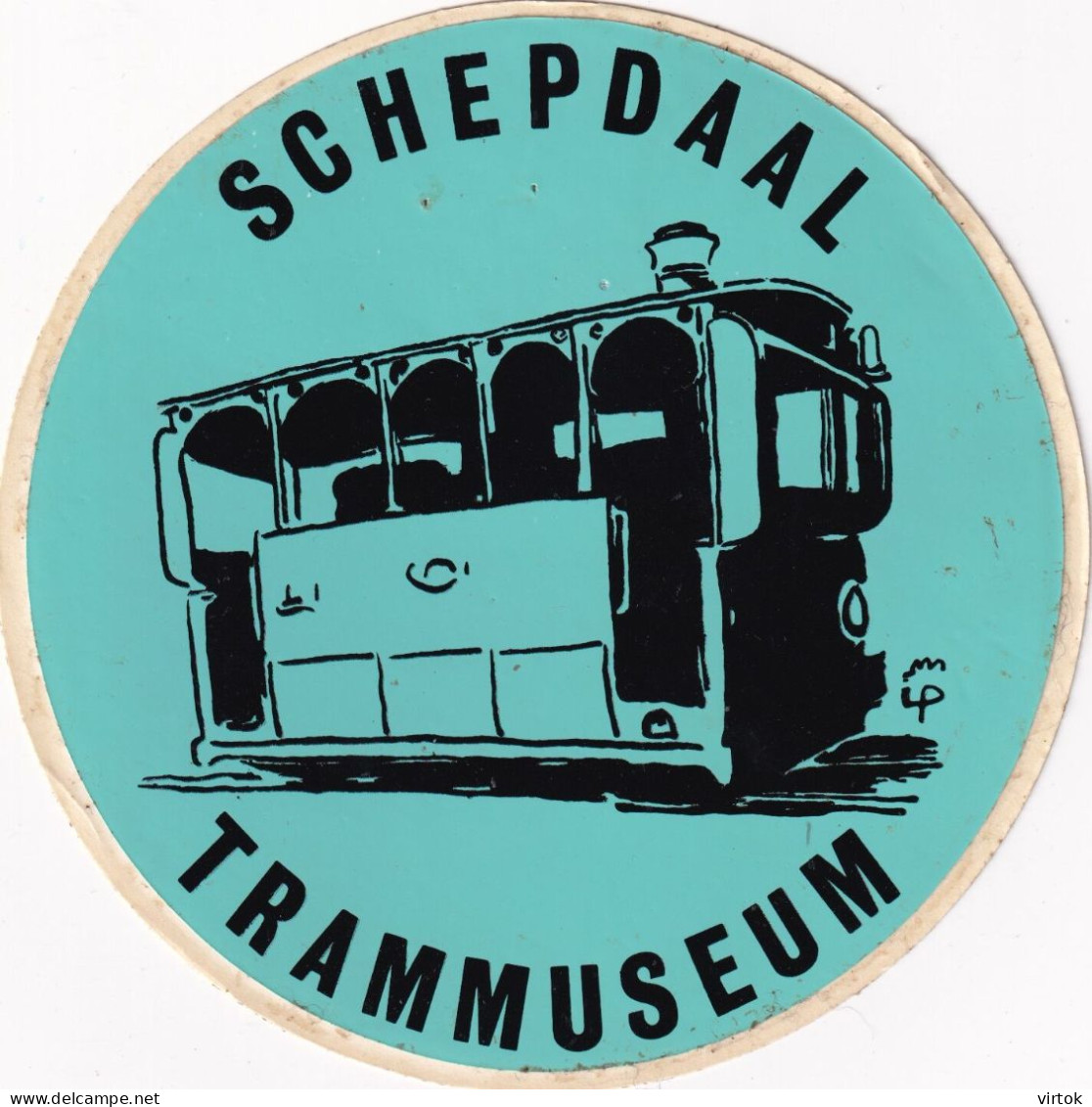 SCHEPDAAL :  TRAM Museum  (  Sticker Zelfklever - AUTOCOLLANT ) - Pegatinas