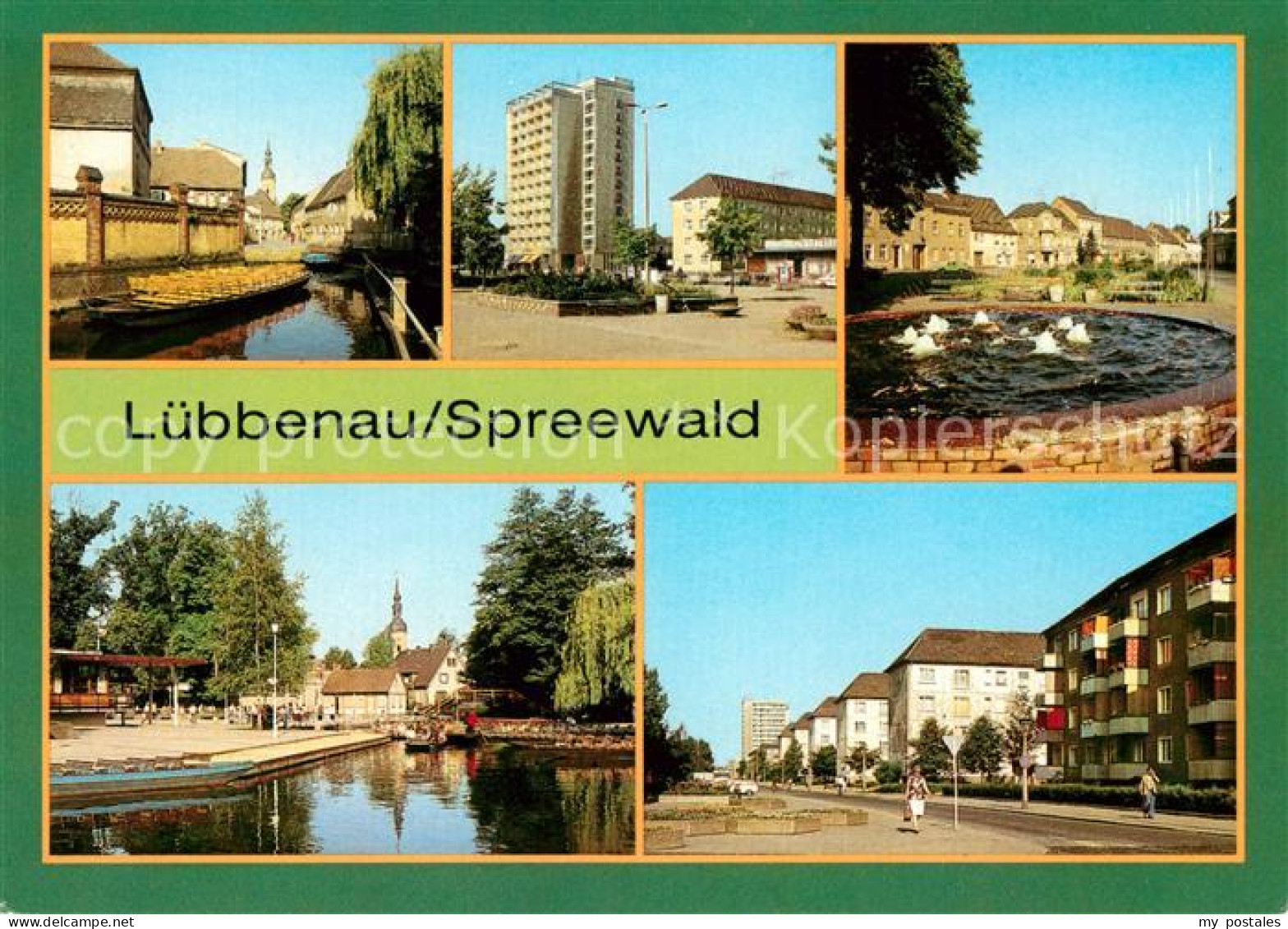 73062243 Luebbenau Spreewald Hafen Roter Platz Markt Luebbenau Spreewald - Sonstige & Ohne Zuordnung