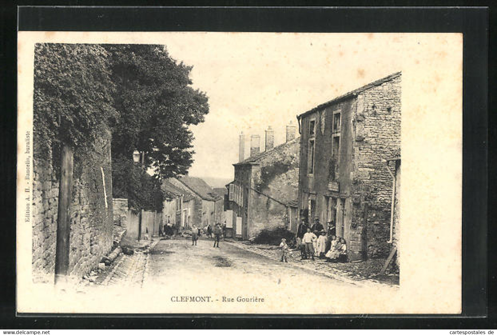 CPA Clefmont, Rue Gourière, Vue De La Rue  - Clefmont