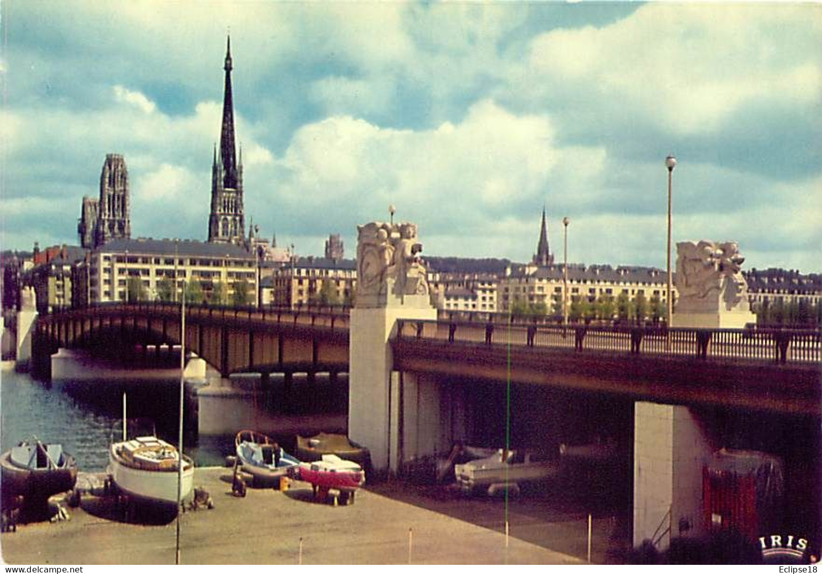 Rouen - Le Pont Boieldieu Et La Cathedrale   Y 254 - Rouen