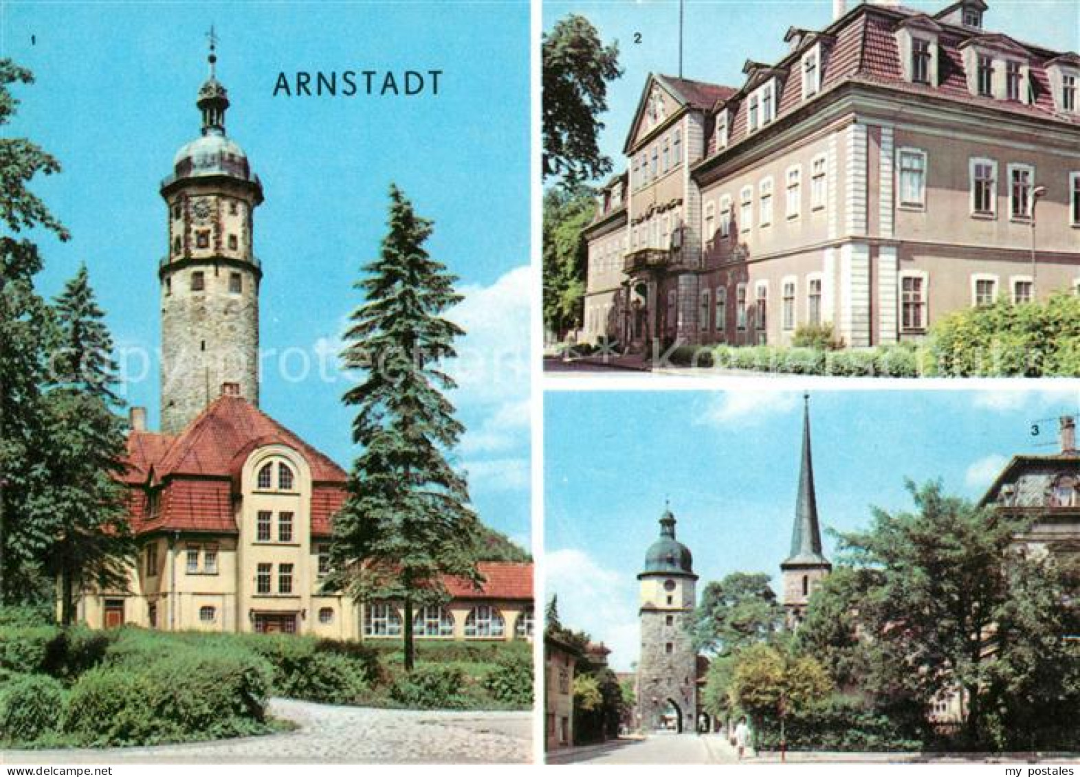 73061840 Arnstadt Ilm Neideckturm Schloss Museum Riedtor Arnstadt Ilm - Arnstadt
