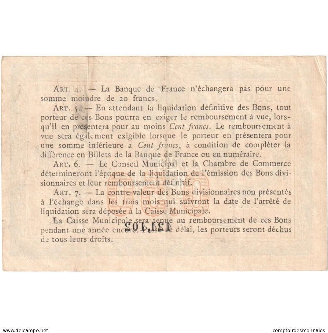 France, Rouen, 50 Centimes, 1916, Chambre De Commerce, TTB, Pirot:110-18 - Chambre De Commerce
