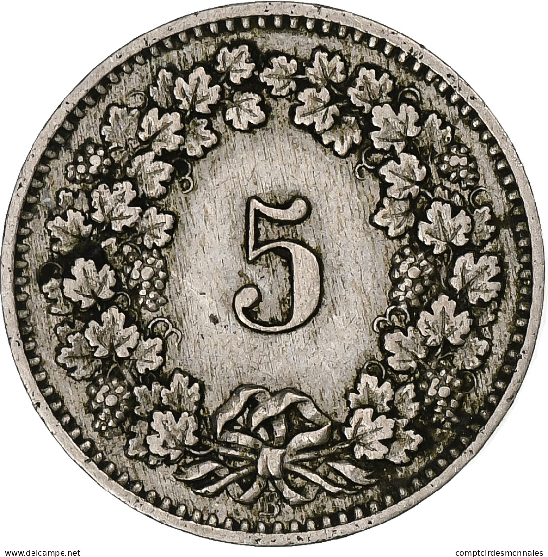 Suisse, 5 Rappen, Libertas, 1888, Bern, Argent, TTB, KM:26 - Sonstige & Ohne Zuordnung