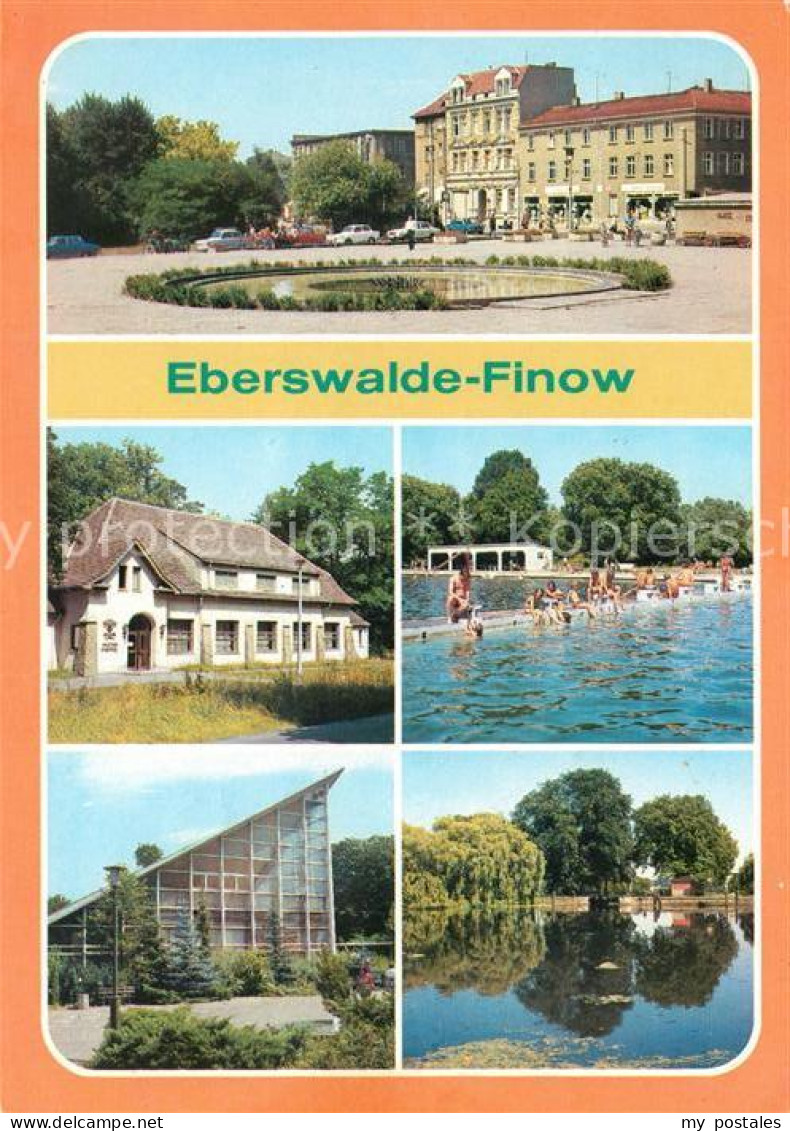 73061797 Finow Eberswalde Platz Der Freundschaft Gaststaette Freibad Tierpark Sc - Eberswalde