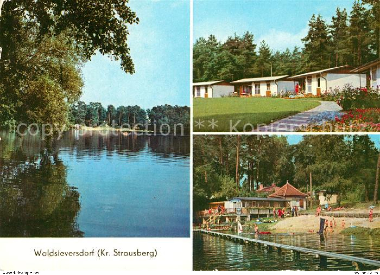 73061792 Waldsieversdorf Grosser Daebersee Bungalows Volksbad Waldsieversdorf - Autres & Non Classés