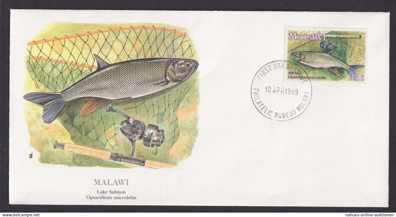 Malawi Malawi Südafrika Fauna Seelachs Schöner Künstler Brief - Malesia (1964-...)