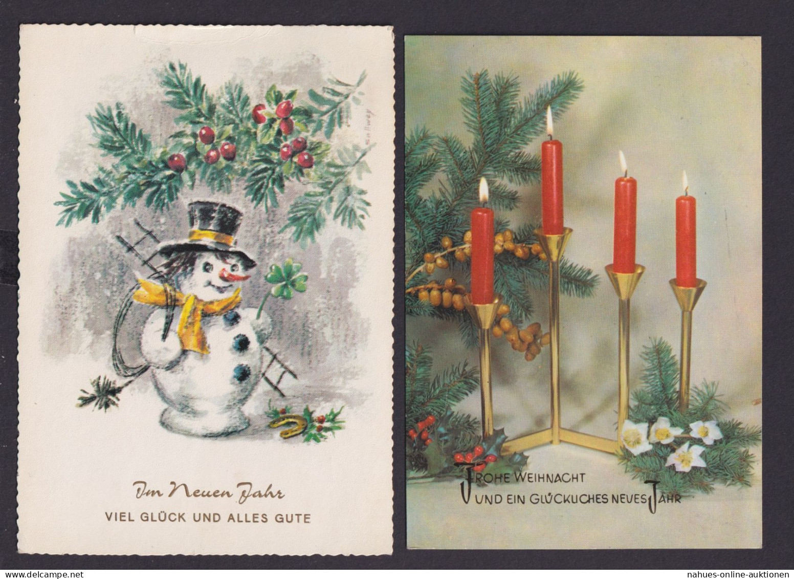 Ansichtskarte Weihnachten Grüße Sammlung 6 Karten Grußkarten - Other & Unclassified