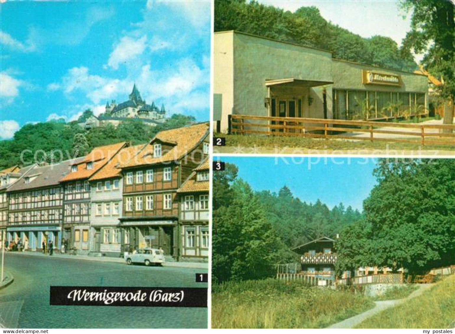 73061733 Wernigerode Harz Schloss Feudalmuseum Konsumgaststaette Storchmuehle HO - Wernigerode