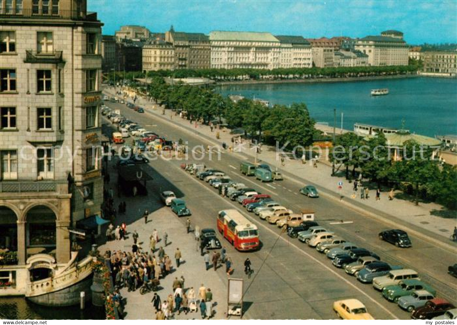 73061708 Hamburg Jungfernstieg Mit Binnenalster Hamburg - Autres & Non Classés