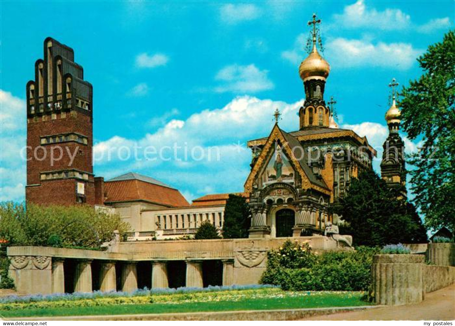 73061690 Darmstadt Kuenstlerkolonie Russische Kapelle Und Hochzeitsturm Darmstad - Darmstadt