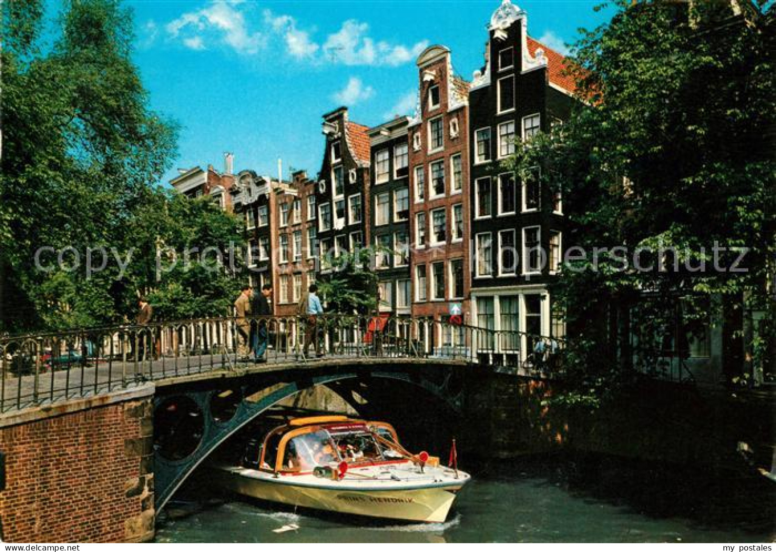 73061685 Amsterdam Niederlande Gracht Motorboot Amsterdam Niederlande - Autres & Non Classés