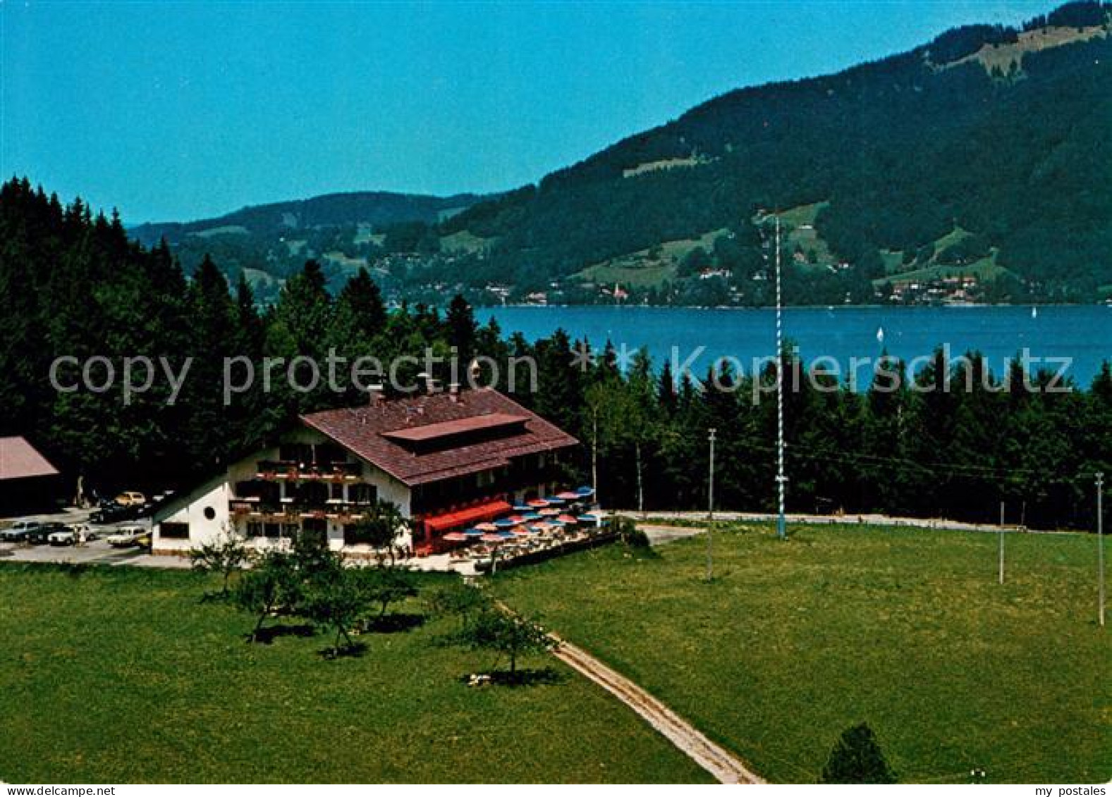 73061166 Bad Wiessee Berggasthof Sonnenbichl Blick Zum Tegernsee Bad Wiessee - Bad Wiessee