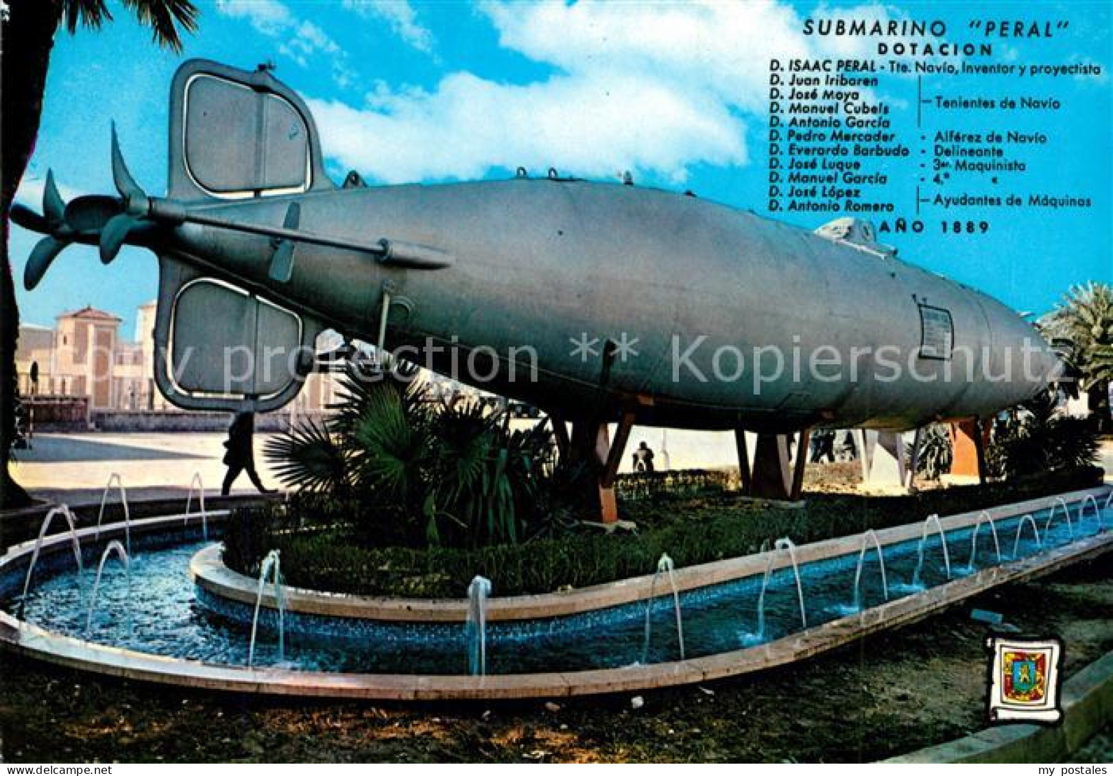 73061159 Cartagena Murcia Submarino Peral Primero Del Mundo Cartagena Murcia - Andere & Zonder Classificatie