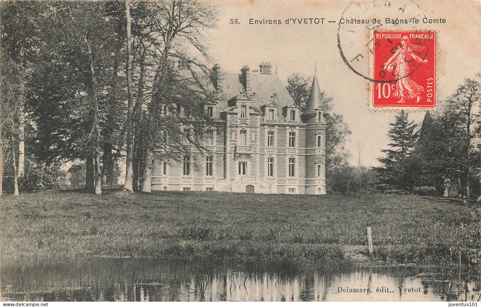 CPA Environs D'Yvetot-Château De Baons Le Comte-55-Timbre      L2906 - Yvetot