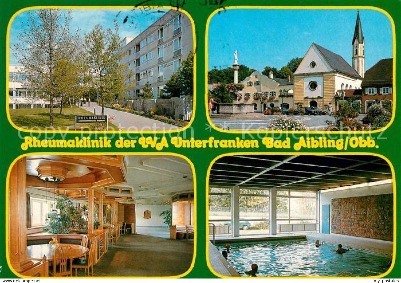 73060135 Bad Aibling Rheumaklinik Der LVA Unterfranken Gastraum Kirche Hallenbad - Bad Aibling