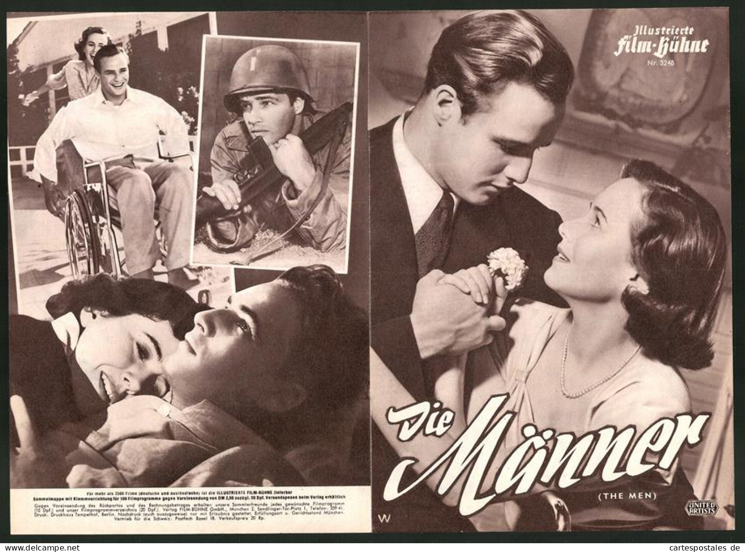 Filmprogramm IFB Nr. 3248, Die Männer, Marlon Brando, Teresa Wright, Everett Sloane, Regie Fred Zinnemann  - Revistas