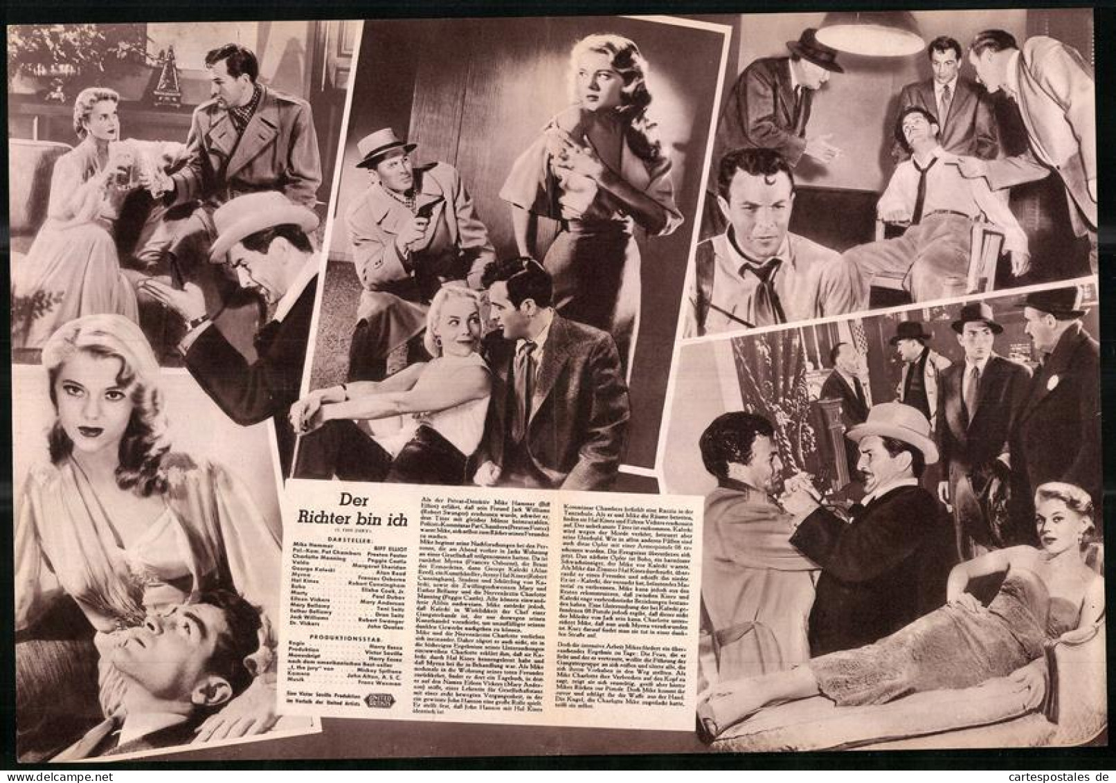 Filmprogramm DNF, Der Richter Bin Ich, Biff Elliot, Preston Foster, Peggie Castle, Regie Harry Essox  - Revistas