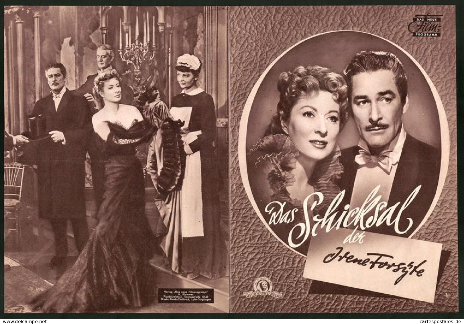 Filmprogramm DNF, Das Schicksal Der Irene Forsyte, Errol Flynn, Greer Garson, Walter Pidgeon, Regie Compton Bennett  - Zeitschriften