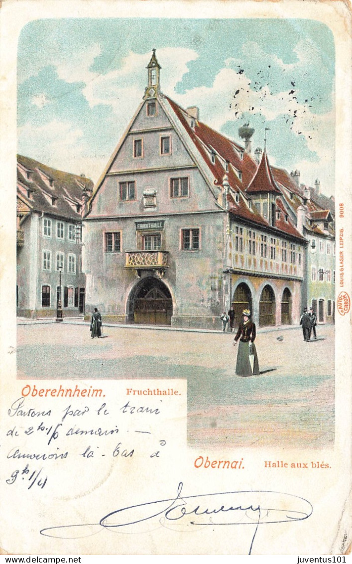 CPA Obernai-Halle Aux Blés-Timbre      L2906 - Obernai