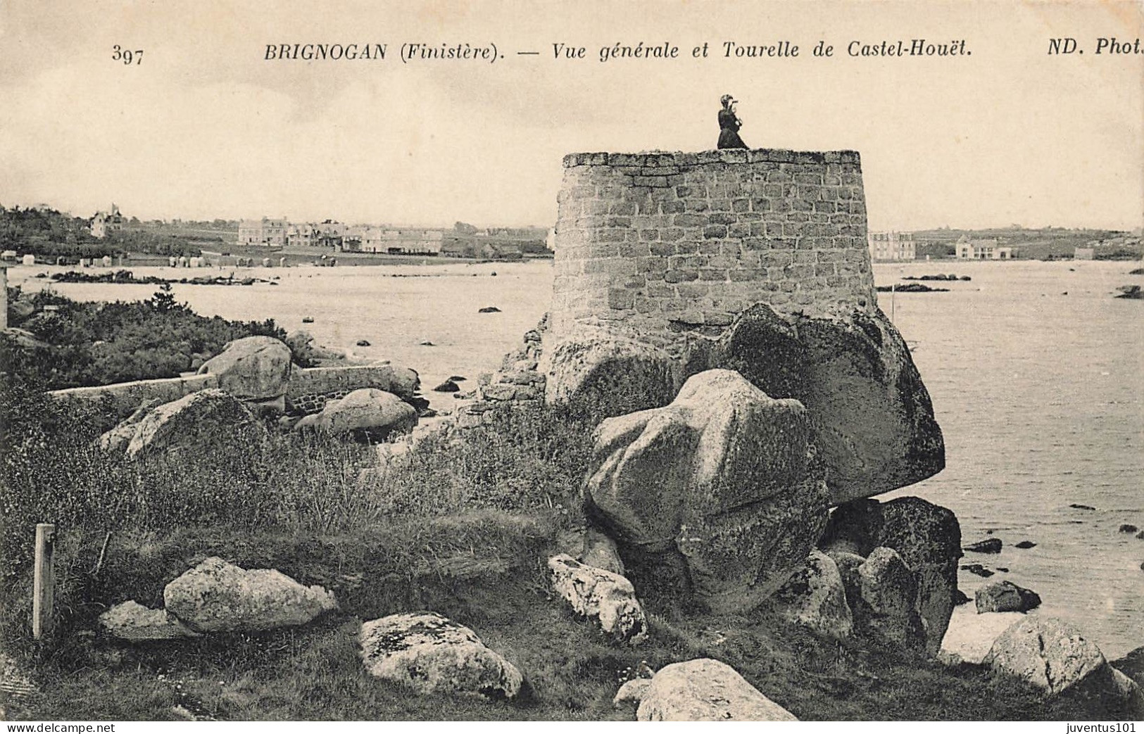 CPA Brignogan-Vue Générale Et Tourette De Castel Houët-397      L2906 - Brignogan-Plage