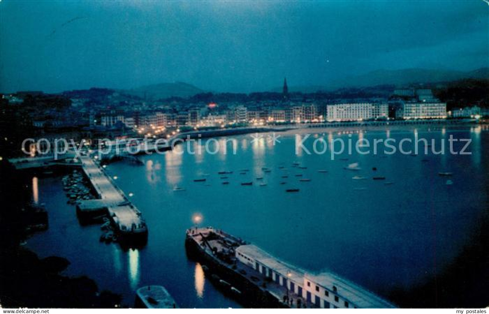 73051277 San Sebastian  Pais Vasco ES Panorama Nacht  - Sonstige & Ohne Zuordnung