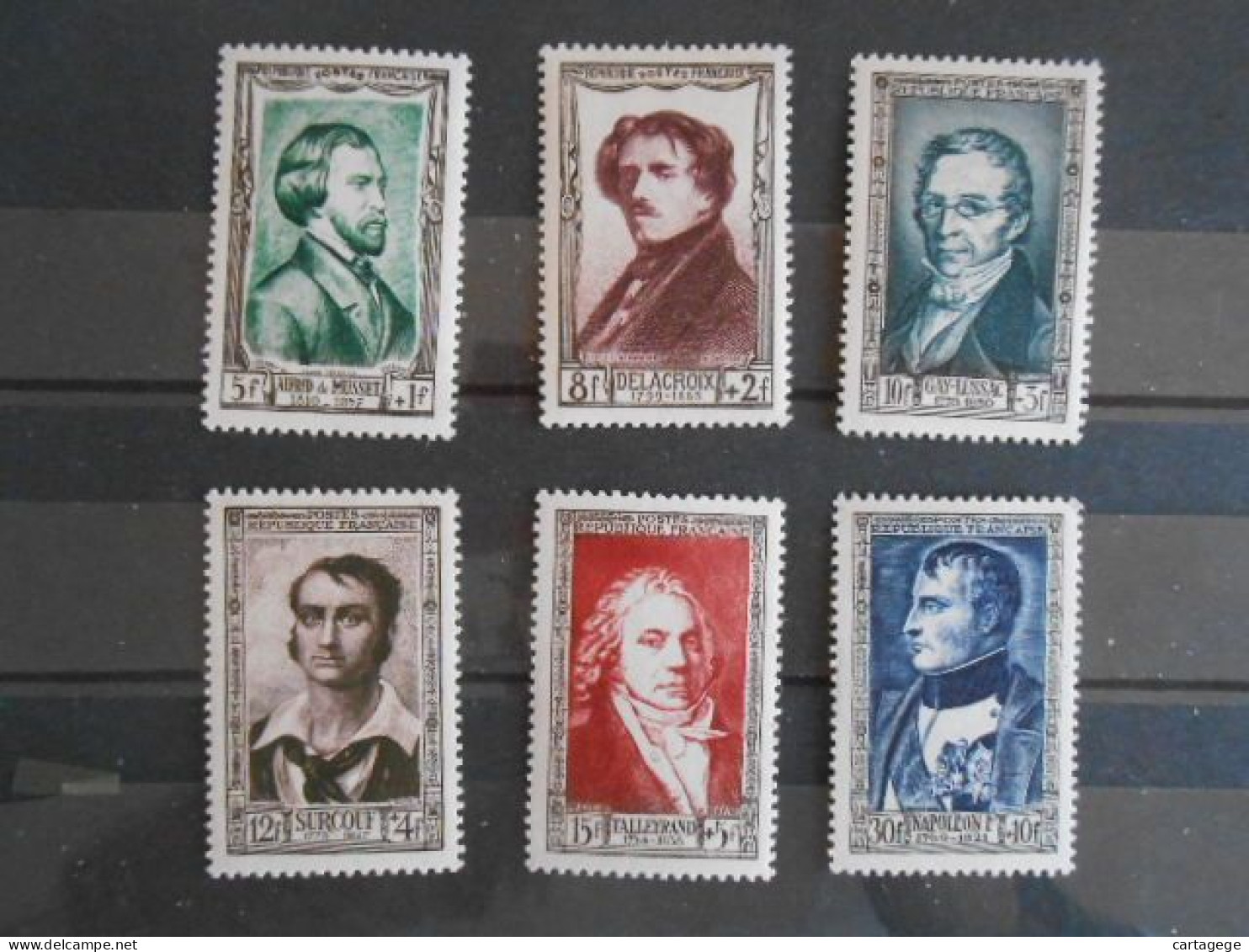 FRANCE YT 891/896 PERSONNAGES CELEBRES 1951** - Neufs