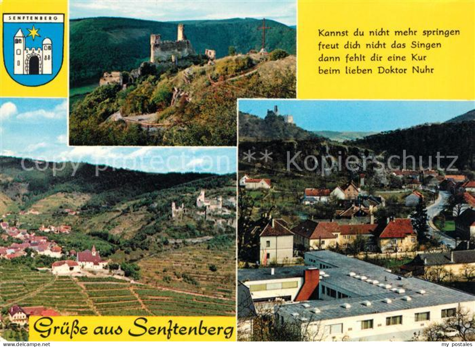 73048973 Senftenberg Niederoesterreich Ruine Heimkehrerdankkreuz Kirche Senftenb - Other & Unclassified