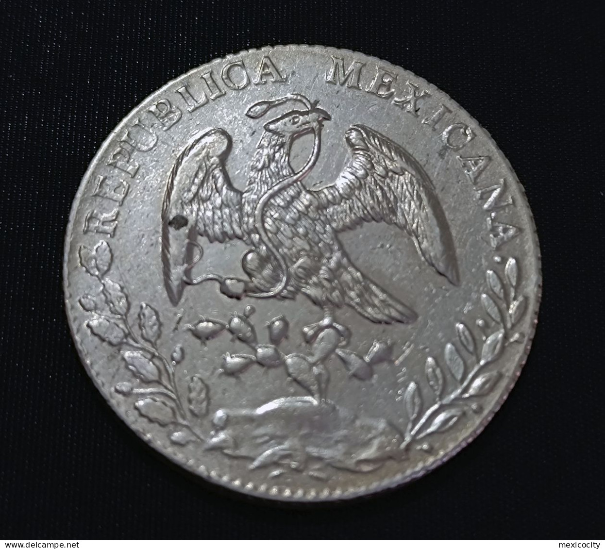 MEXICO 1890 8 REALES Silver Coin, Guadalajara Mint JS - See Imgs., Nice, Scarce - Mexique