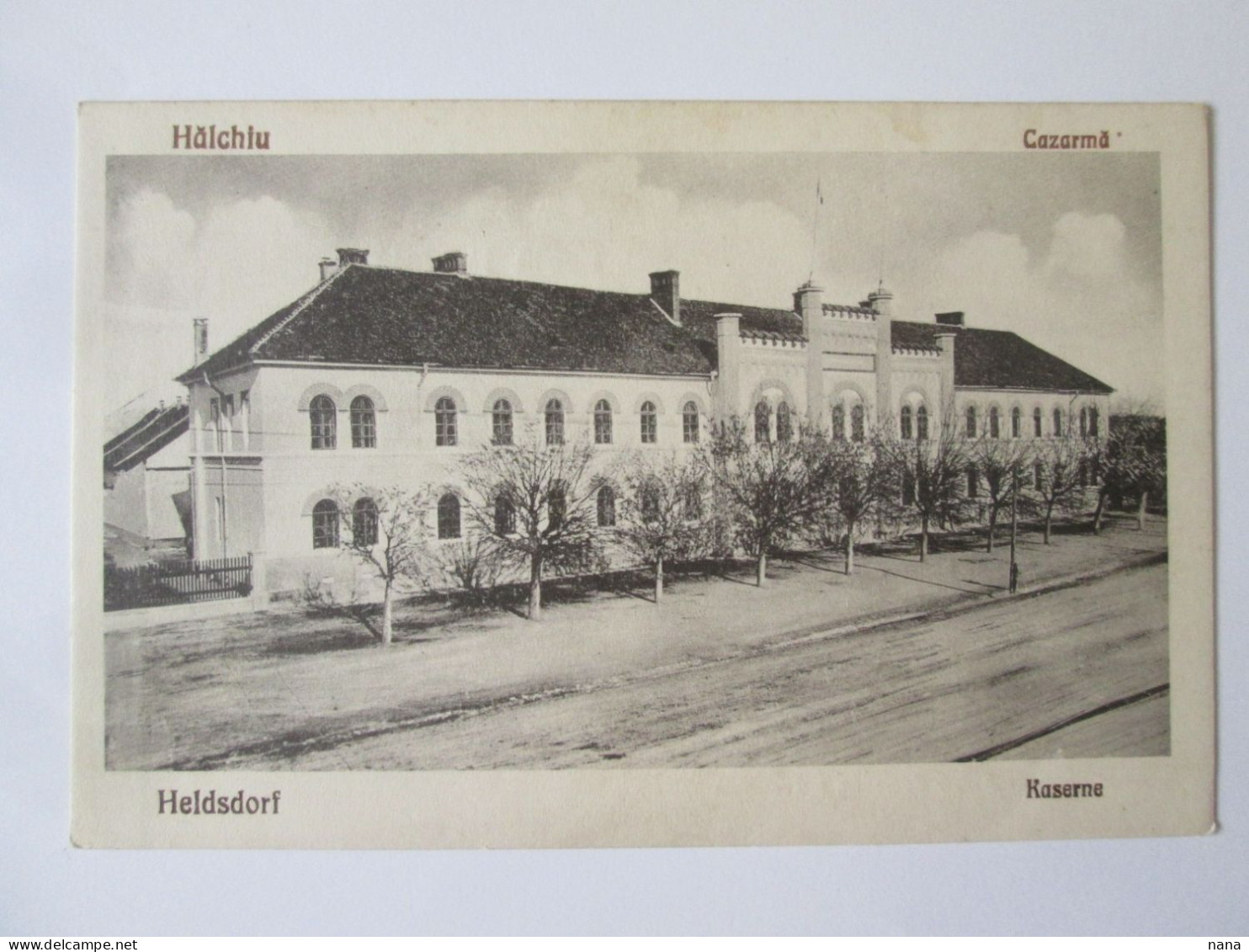 Romania-Hălchiu(Brașov):Cazarmă/Barracks Unused Postcard About 1920 - Roumanie