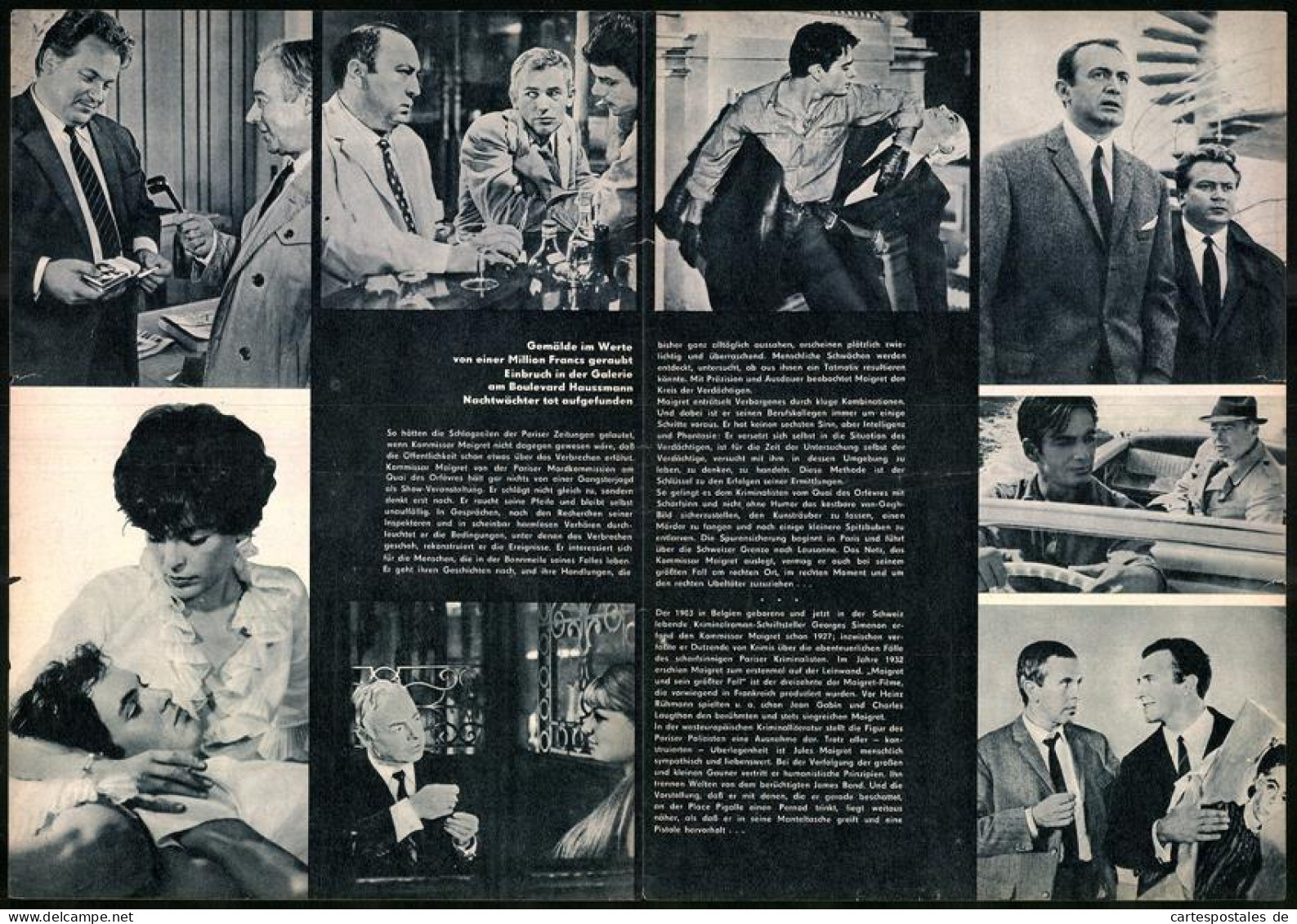 Filmprogramm Film Für Sie Nr. 93 /67, Maigret Und S. Grösster Fall, Heinz Rühmann, Eddie Arent, Regie: Alfred Weide  - Magazines