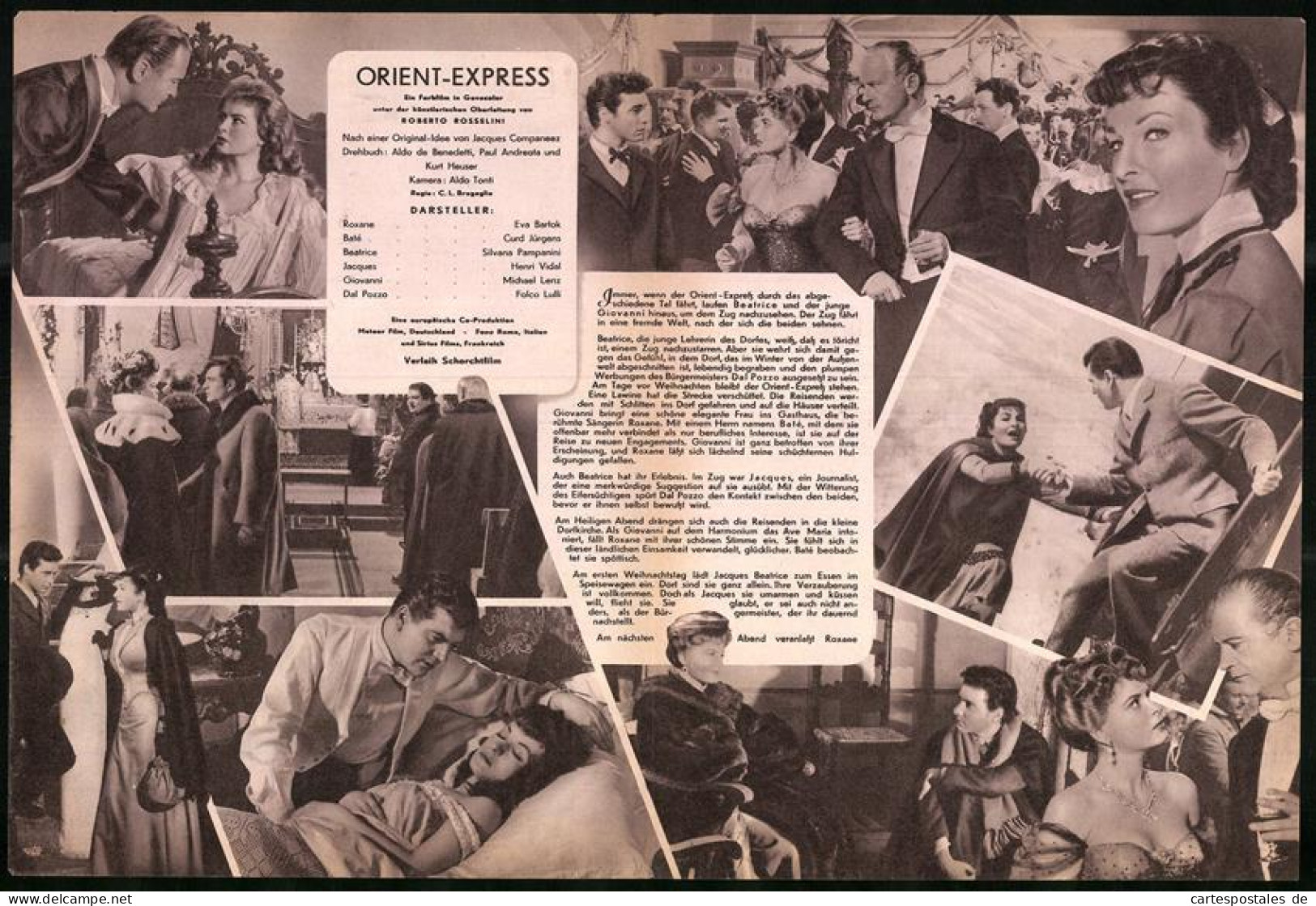 Filmprogramm DNF, Orient-Express, Eva Bartok, Curd Jürgens, Regie: C. L. Bragaglia  - Magazines