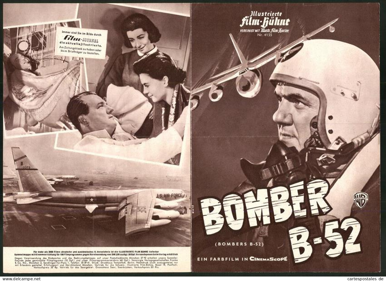 Filmprogramm IFB Nr. 4155, Bomber B-52, Natalie Wood, Karl Malden, Marsha Hunt, Regie Gordon Douglas  - Zeitschriften