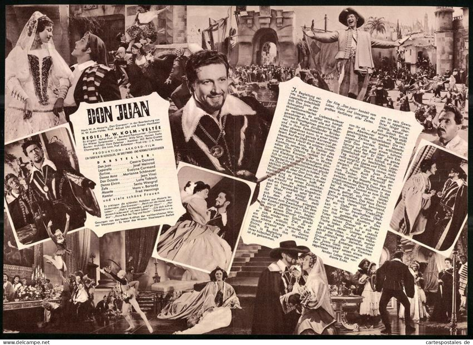 Filmprogramm IFB Nr. 2968, Don Juan, Cesare Danova, Josef Meinrad, Jean Vinci, Regie H. W. Kolm-Veltée  - Magazines