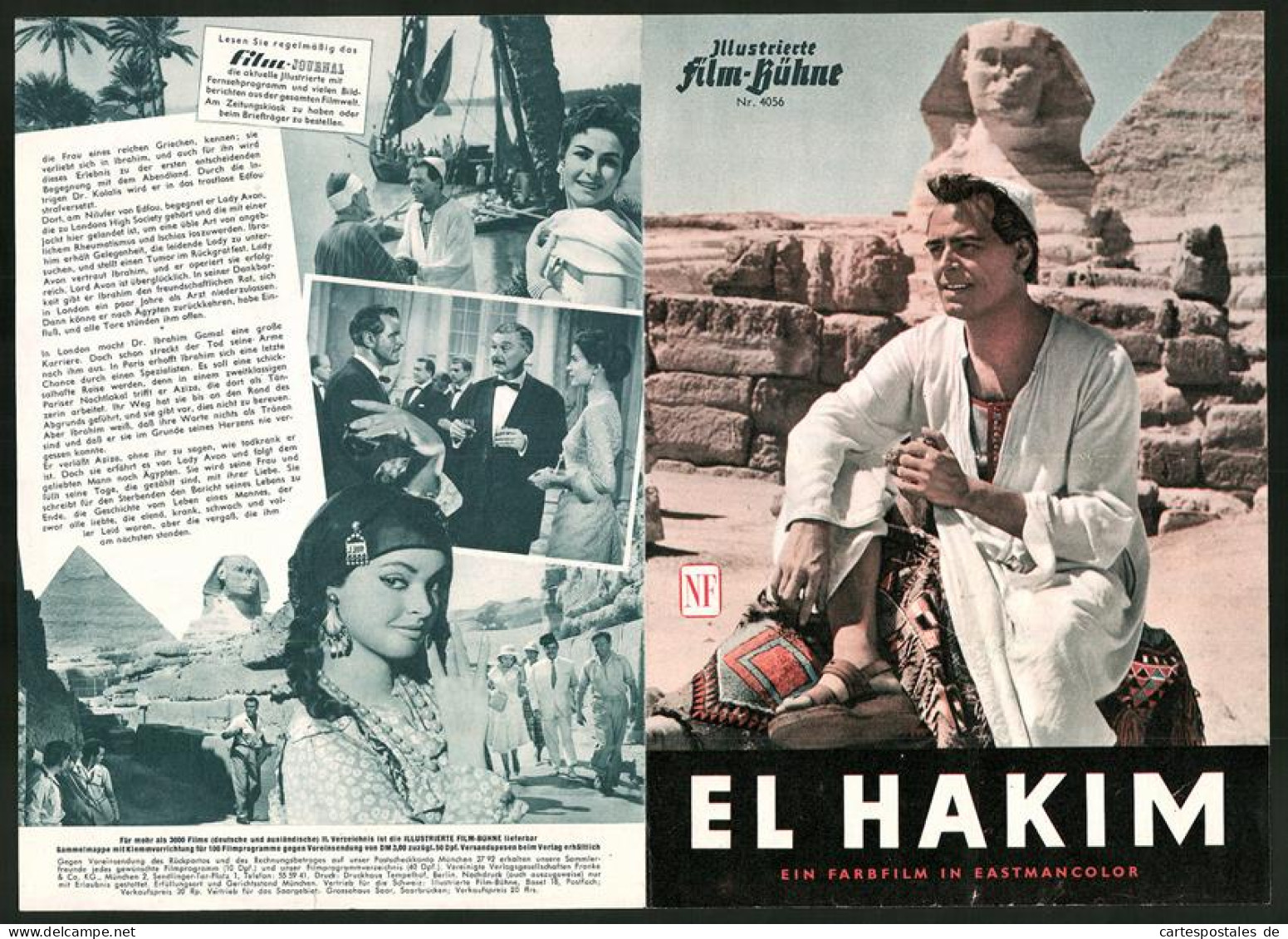 Filmprogramm IFB Nr. 4056, El Hakim, O. W. Fischer, Michael Ande, Nadja Müller, Regie Rolf Thiele  - Zeitschriften