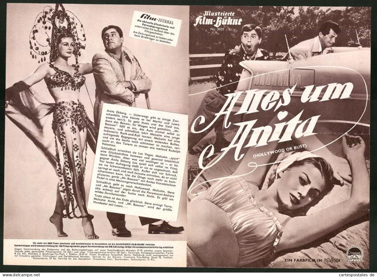 Filmprogramm IFB Nr. 3931, Alles Um Anita, Dean Martin, Jerry Lewis, Anita Ekberg, Regie Frank Tashlin  - Magazines