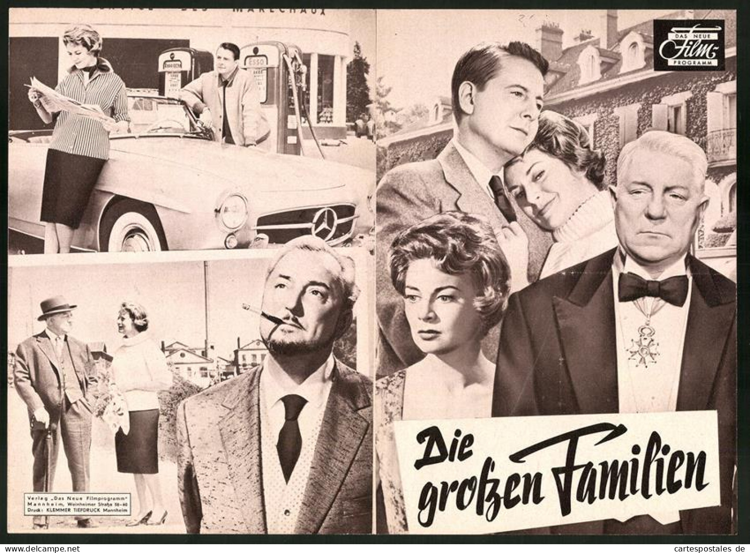 Filmprogramm DNF, Die Grossen Familien, Jean Gabin, Annie Ducaux, Jean Desailly, Regie Denys De La Patelliere  - Riviste