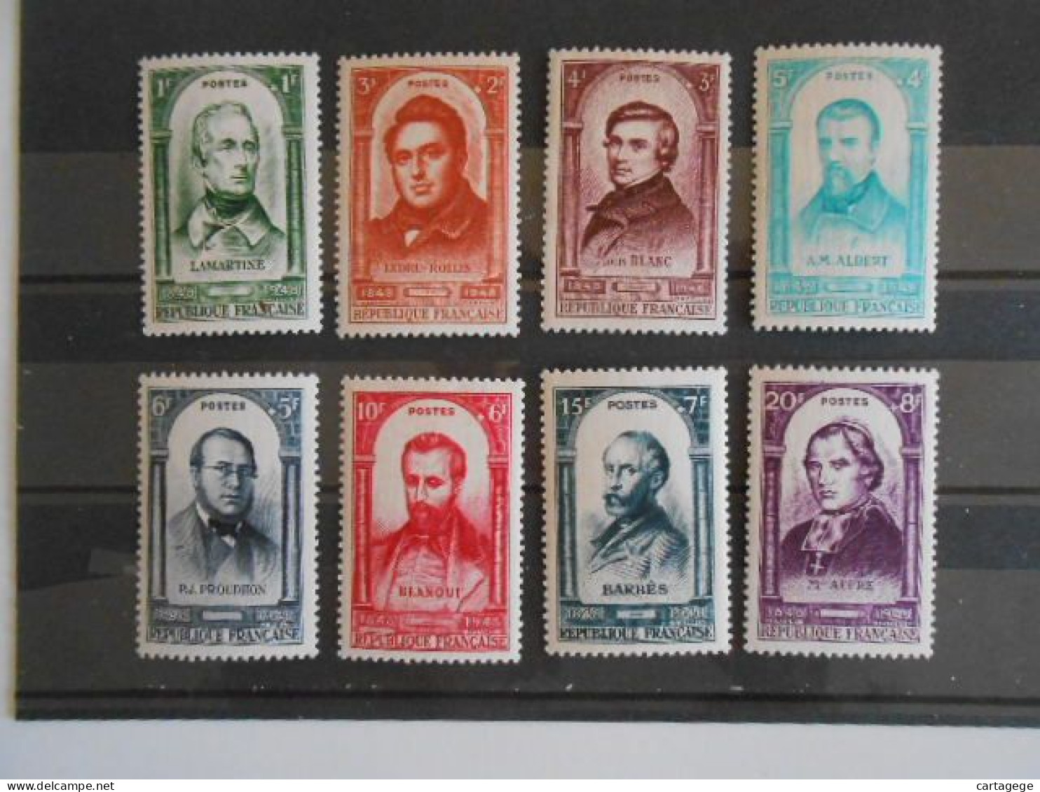 FRANCE YT 795/802 PERSONNAGES CELEBRES 1948* - Unused Stamps