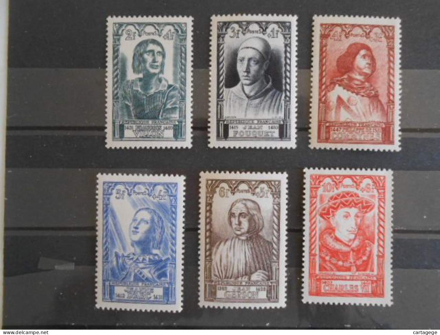 FRANCE YT 765/770 PERSONNAGES CELEBRES 1946** - Unused Stamps