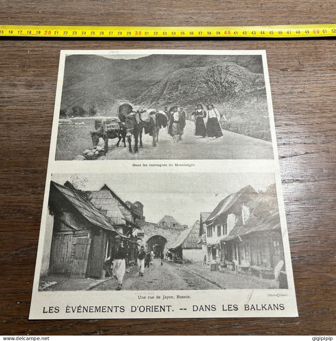1908 PATI ÉVÉNEMENTS D'ORIENT DANS LES BALKANS Monténégro Rue De Jayee, Bosnie. - Verzamelingen