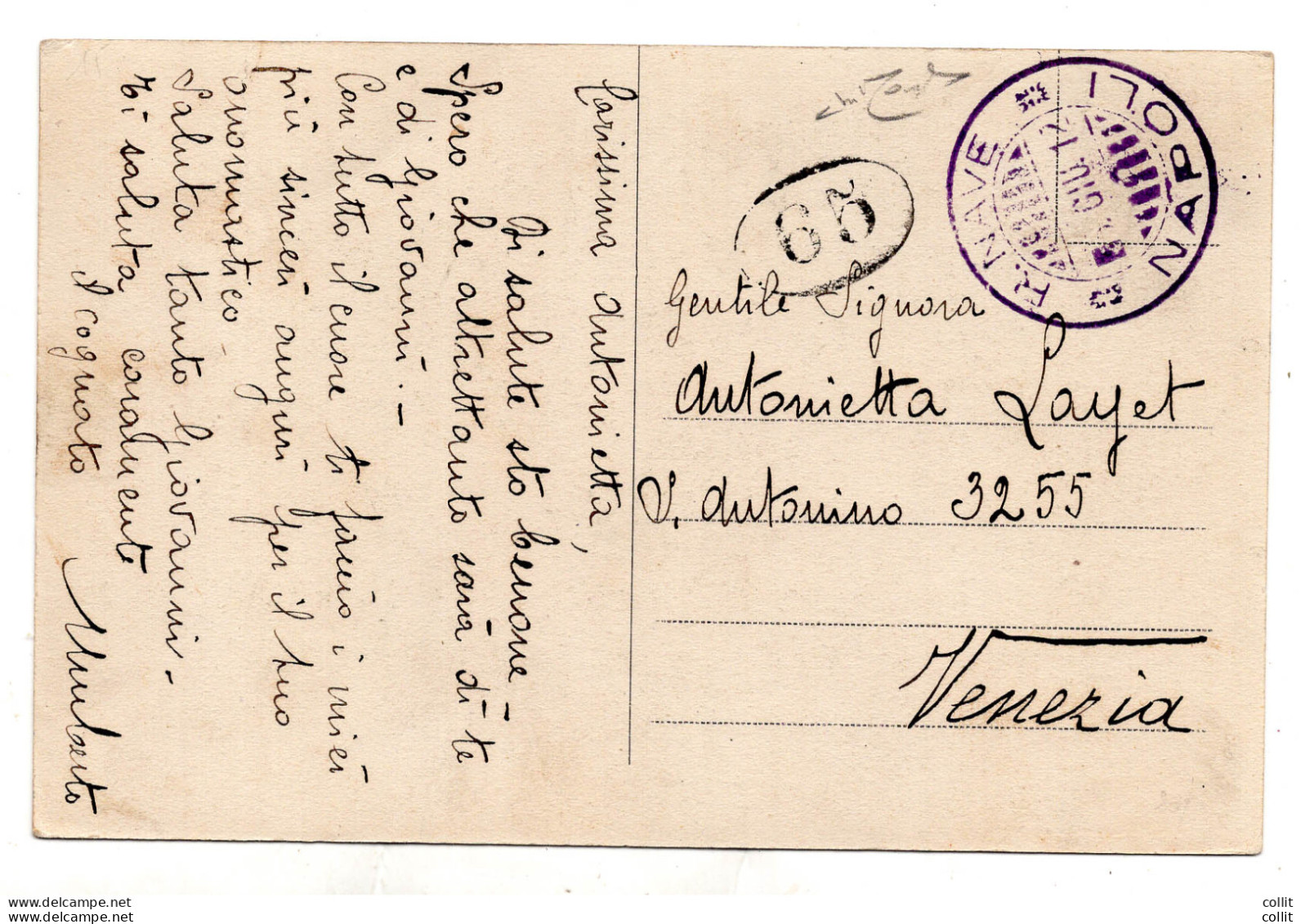 R. N. Napoli - Cartolina - Poststempel