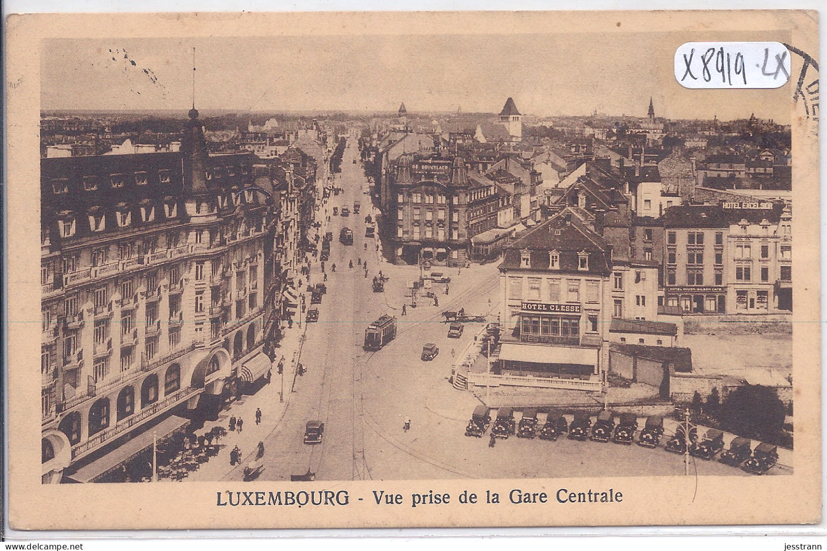 LUXEMBOURG- VUE PRISE DE LA GARE CENTRALE- HOTEL CLESSE - Luxemburg - Stad