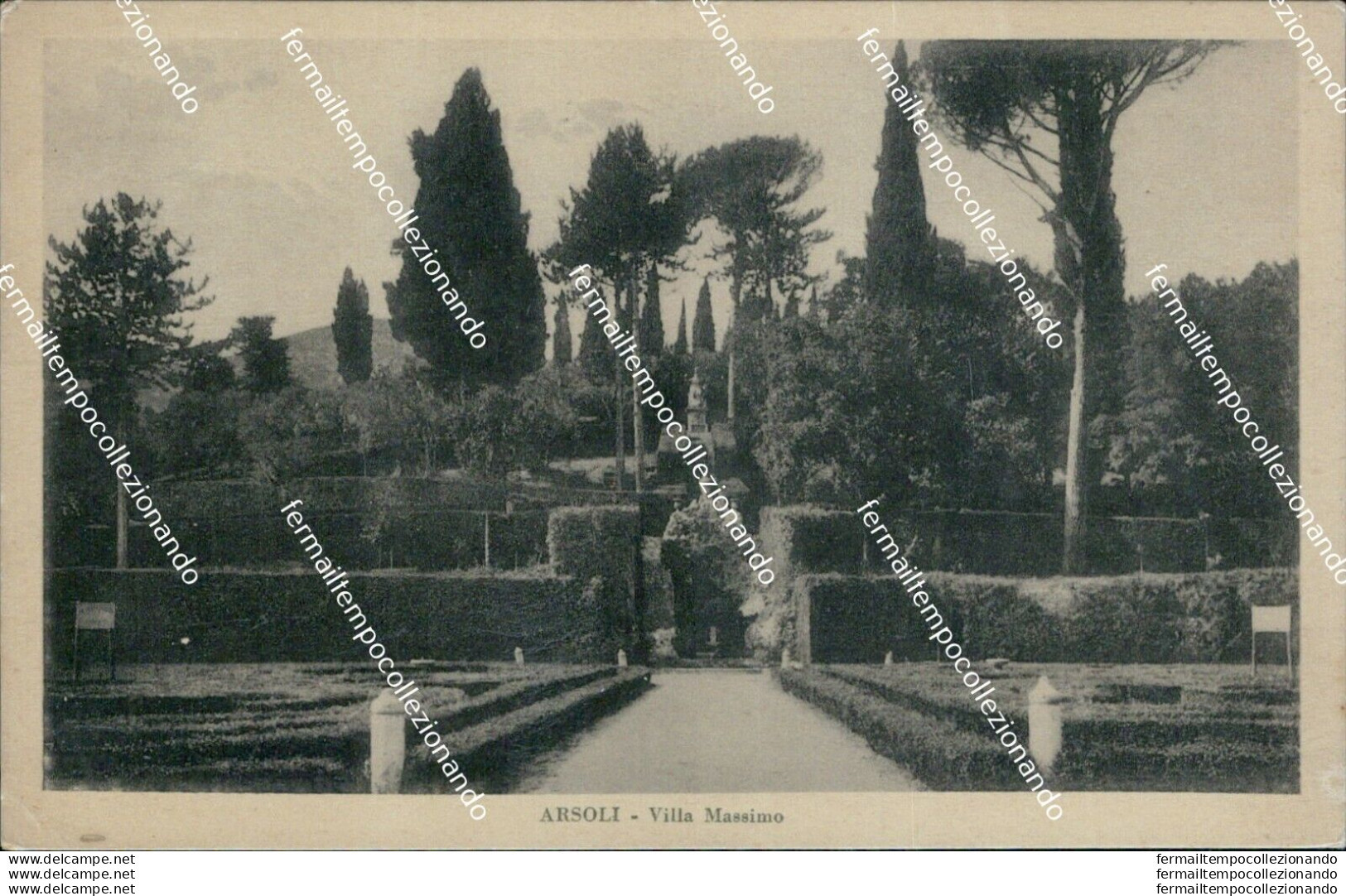 Ae639 Cartolina Arsoli Villa Massimo Provincia Di Roma - Andere & Zonder Classificatie