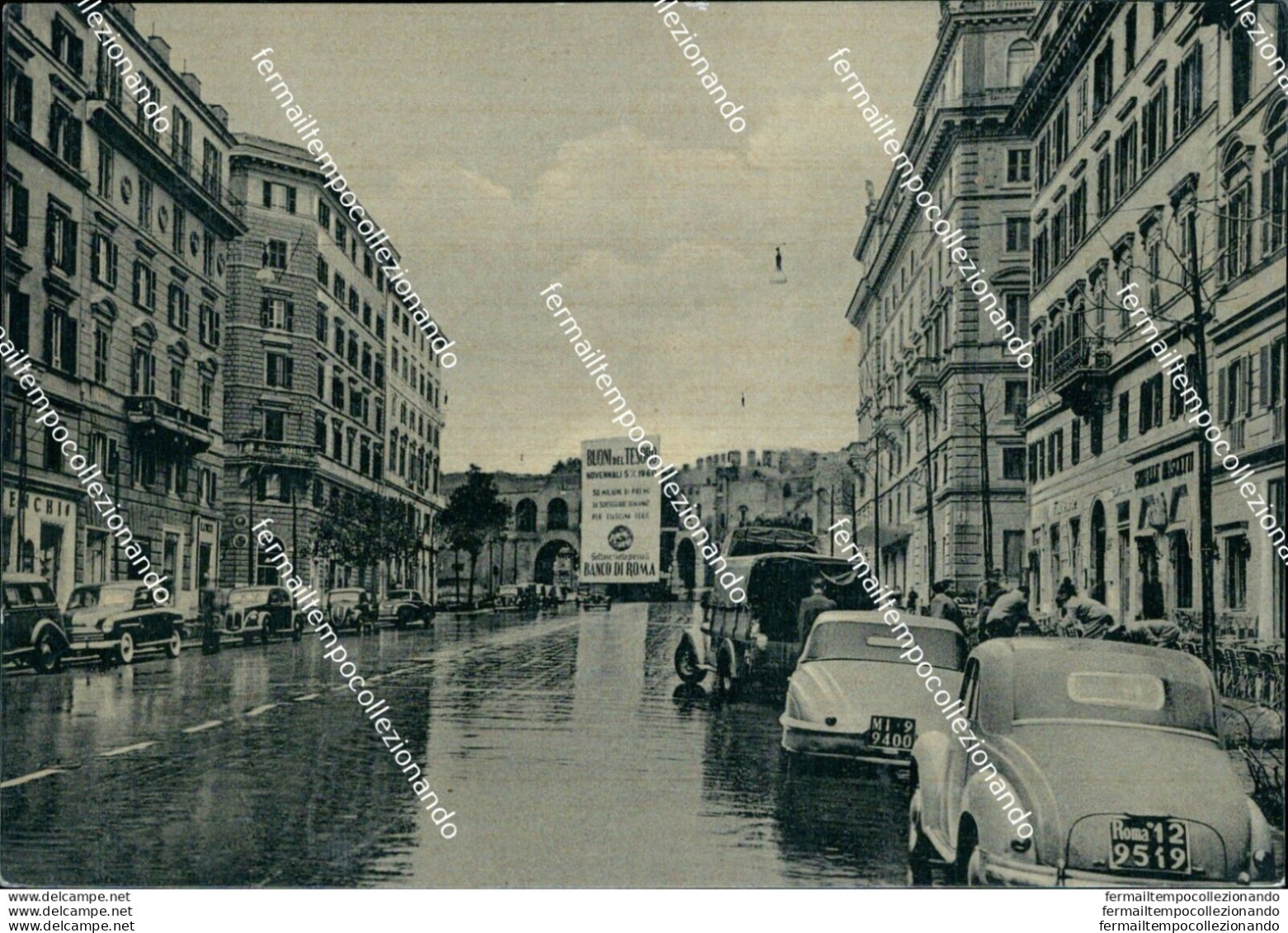 Ac795 Cartolina Roma Citta' Via Vittorio Veneto - Andere & Zonder Classificatie