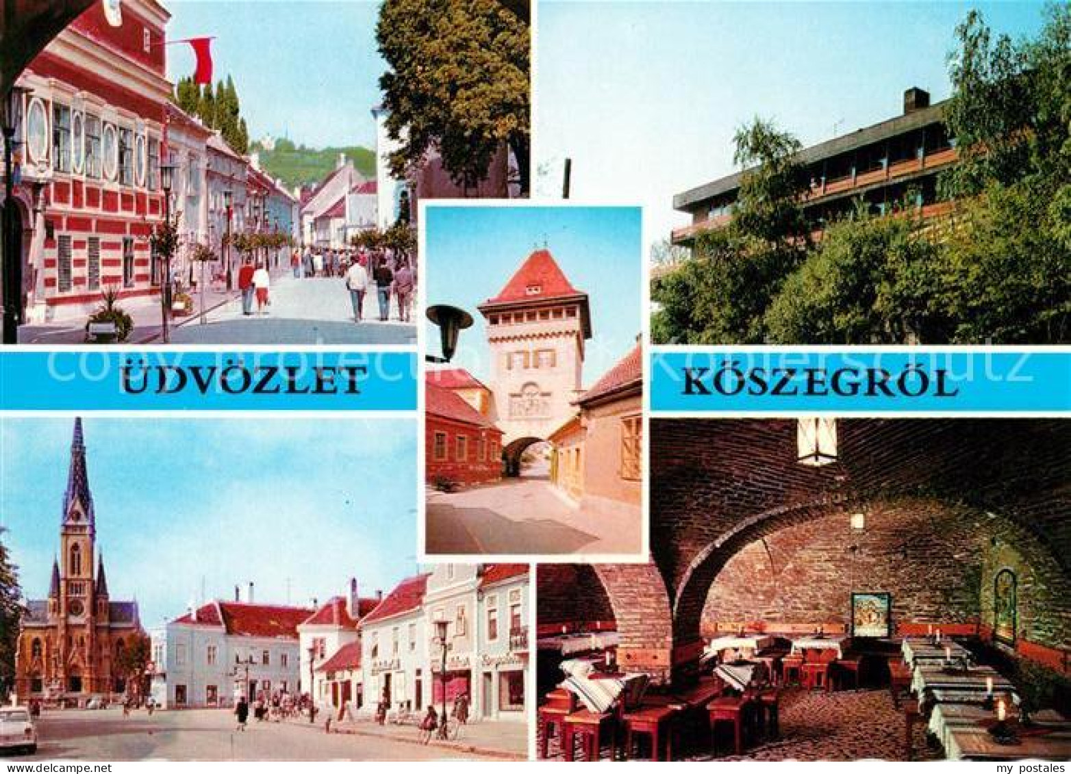 73041850 Koeszeg Strassenpartien Hotel Gastraum Kirche  Budapest - Hungría