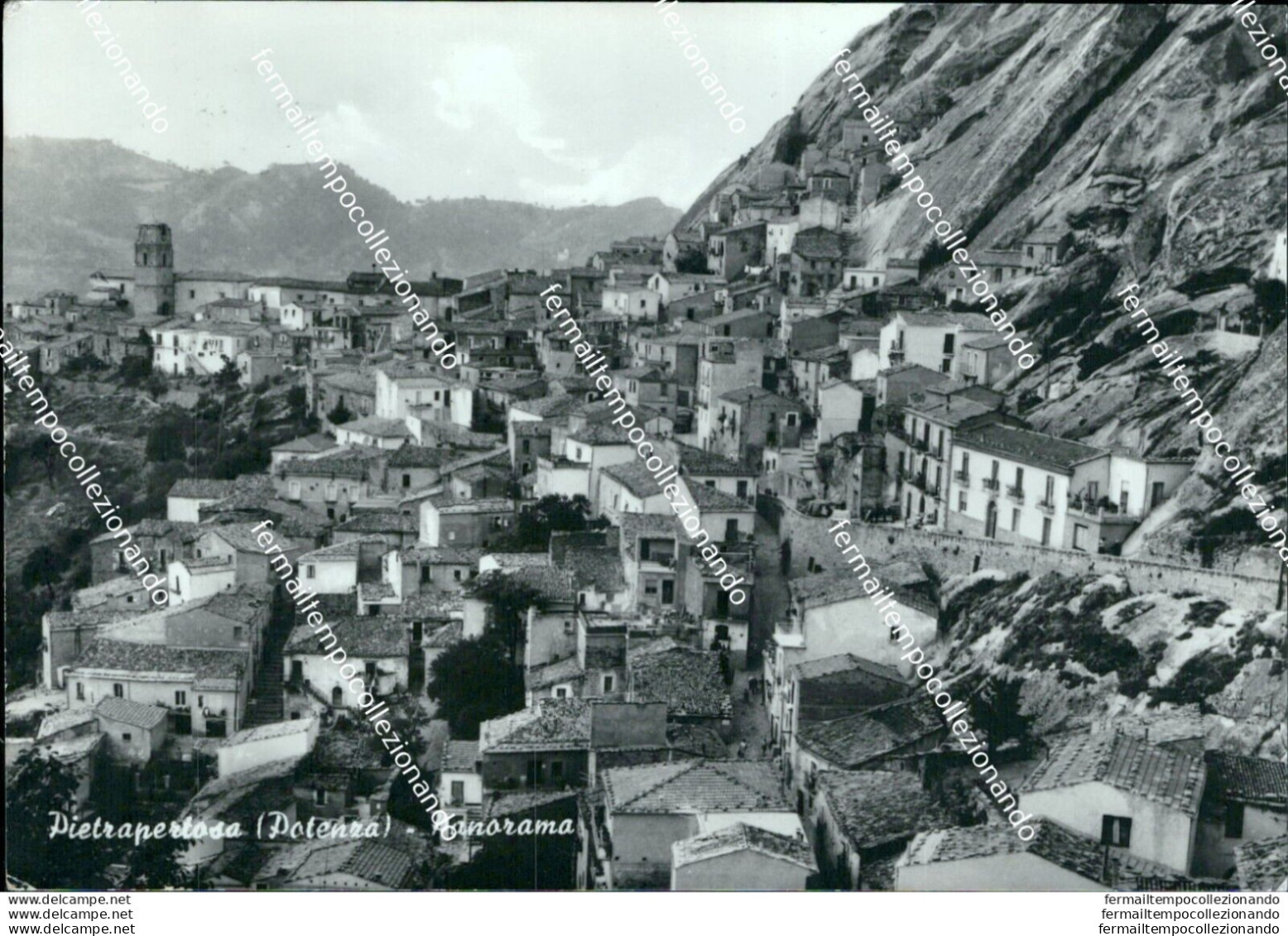 Bi609 Cartolina Pietrapertosa Panorama Visto Dalla Cima Del Castello  Potenza - Potenza