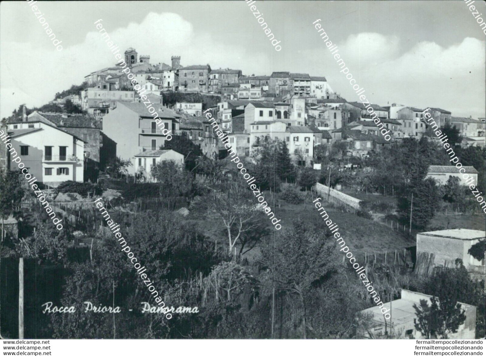 Bi104 Cartolina Rocca Priora Panorama Provincia Di Roma - Andere & Zonder Classificatie